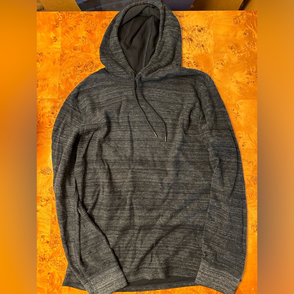 Vince Men’s Heather Thermal Popover Hoodie Large